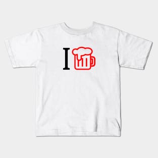 I love beer Kids T-Shirt